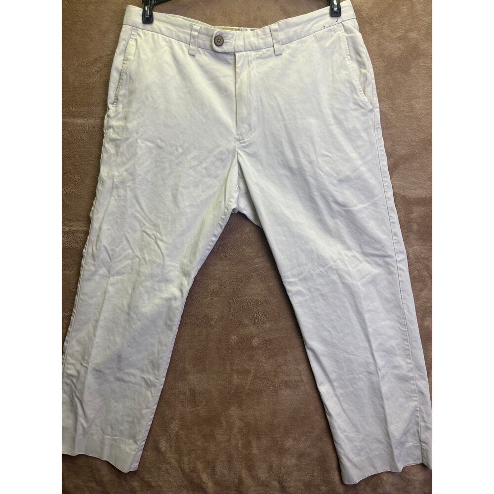 Tommy Bahama 33x30 Men's Khaki Chino Cotton Blend Trousers